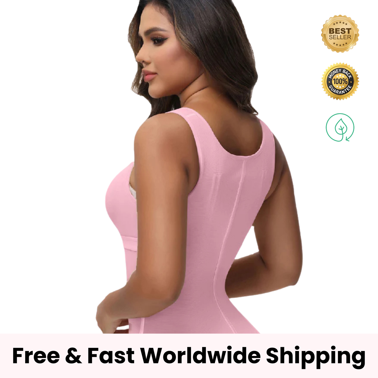 Double Compression Waist Trainer with Built In Shaping Bra
